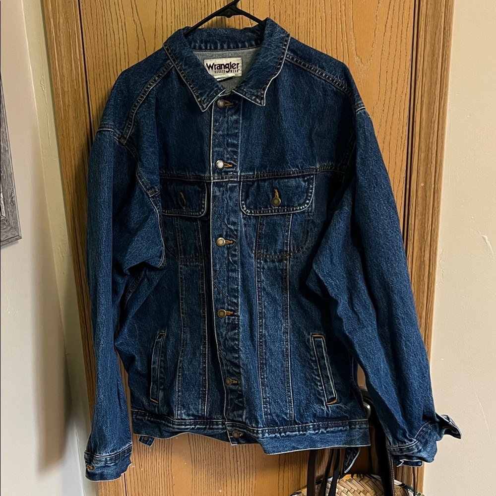 Wrangler Men's Dark Blue Denim Jacket